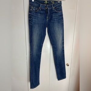 7 For All Mankind Slim Cigarette Jeans size 25